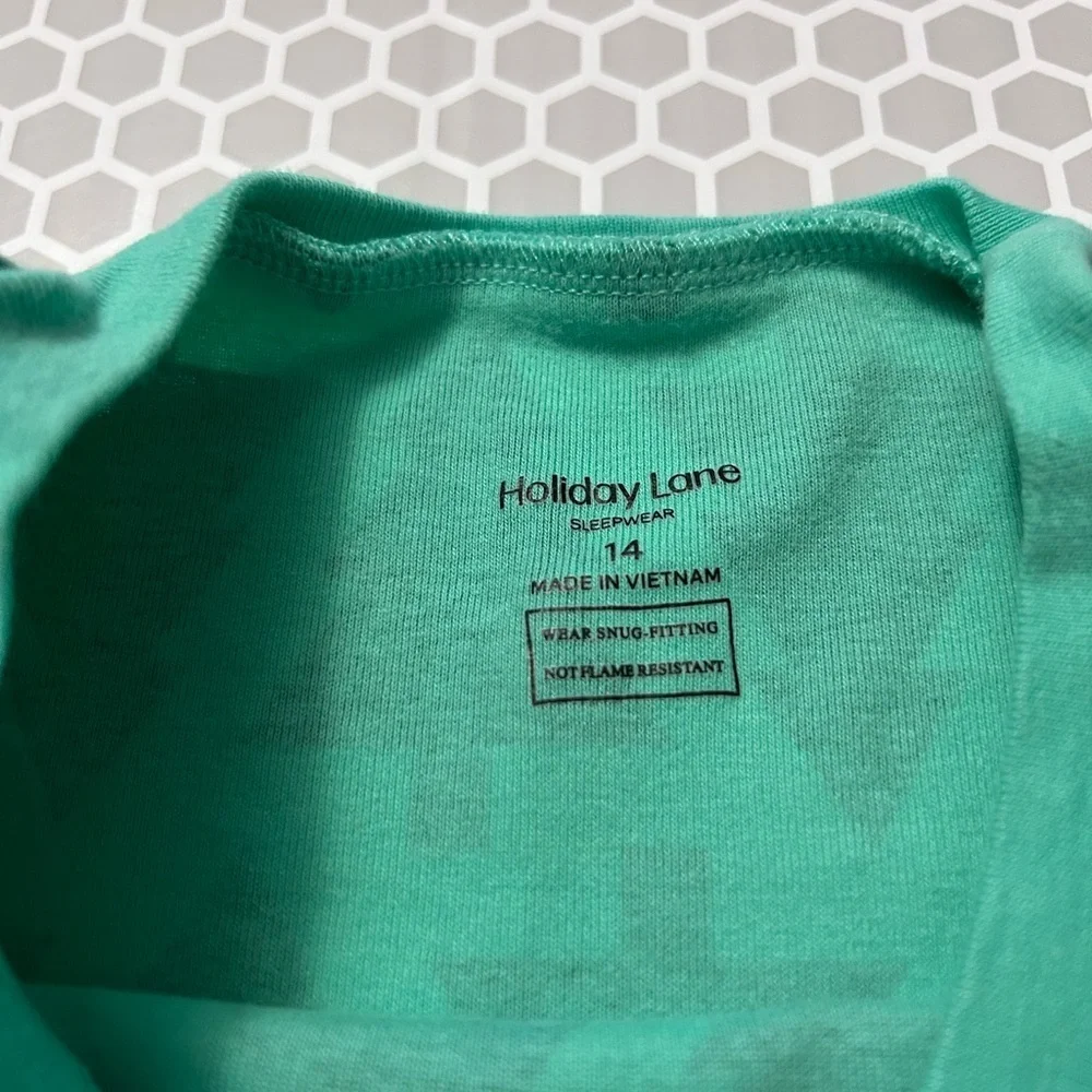 Holiday Lane Evergreen Forest Kids Pajama Set Size 14